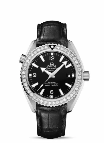 Omega Seamaster Planet Ocean 600M Co-Axial 42 Stainless Steel / Diamond / Black / Alligator 232.18.42.21.01.001 (23218422101001)